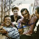 * GUNSMOKE FULL CAST SIGNED PHOTO 8X10 RP AUTOGRAPHED JIM ARNESS AMANDA BLAKE +