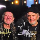 WILLIE NELSON MERLE HAGGARD SIGNED PHOTO 8X10 RP AUTOGRAPHED COUNTRY LEGENDS