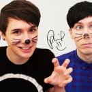 DAN AND PHIL SIGNED POSTER PHOTO 8X10 RP AUTOGRAPHED YOUTUBE SENSATIONS