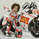 MARCO SIMONCELLI SIGNED PHOTO 8X10 RP AUTOGRAPHED MOTOGP
