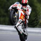 * MARCO SIMONCELLI SIGNED PHOTO 8X10 RP AUTOGRAPHED MOTOGP