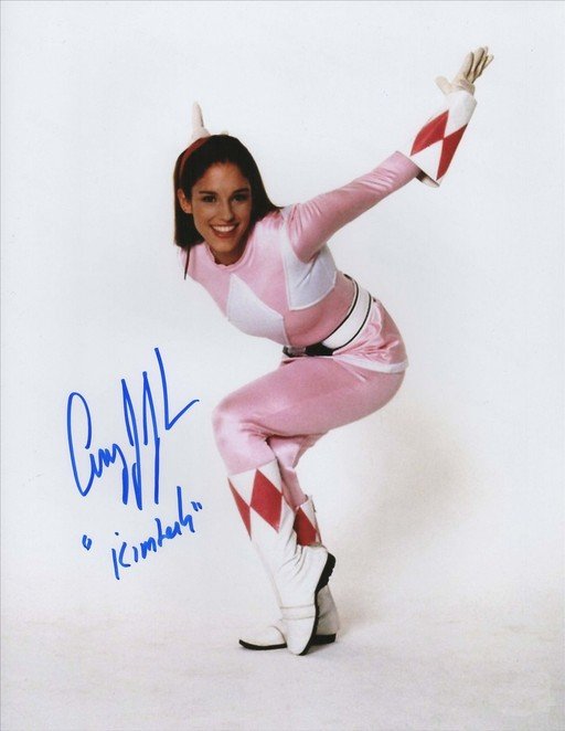 AMY JO JOHNSON SIGNED PHOTO 8X10 RP AUTOGRAPHED POWER RANGERS KIMBERLY