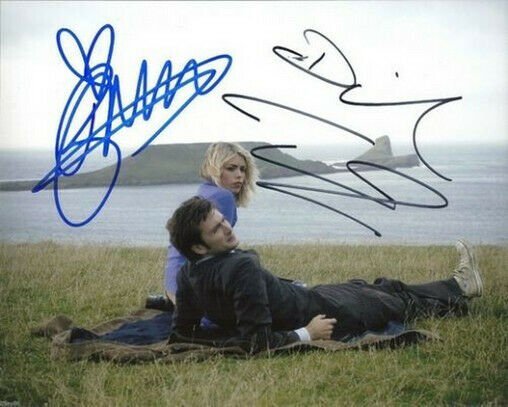 DAVID TENNANT & BILLIE PIPER SIGNED PHOTO 8X10  RP AUTGRAPHED DOCTOR WHO DR CAST