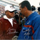 BOBBY BOWDEN URBAN MEYER SIGNED PHOTO 8X10 RP AUTOGRAPHED FLORIDA STATE SEMINOLES