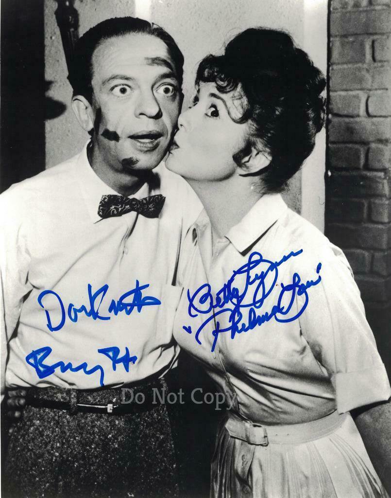 BETTY LYNN & DON KNOTTS SIGNED PHOTO 8X10 RP AUTOGRAPHED ANDY GRIFFITH SHOW