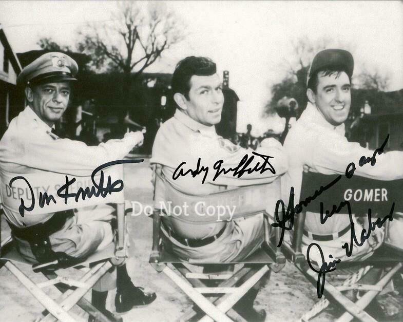 JIM NABORS DON KNOTTS ANDY GRIFFITH SIGNED PHOTO 8X10 RP AUTOGRAPHED PICTURE
