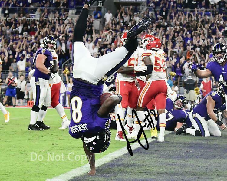 * LAMAR JACKSON SIGNED POSTER PHOTO 8X10 RP AUTOGRAPHED PICTURE ...