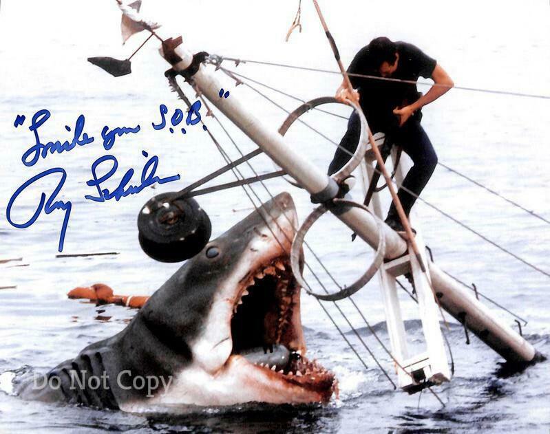 ROY SCHEIDER SIGNED PHOTO 8X10 RP AUTOGRAPHED PICTURE JAWS