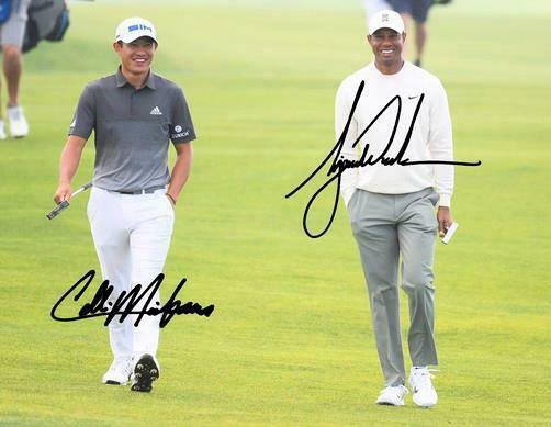 COLLIN MORIKAWA TIGER WOODS SIGNED PHOTO 8X10 RP AUTOGRAPHED * PGA GOLF