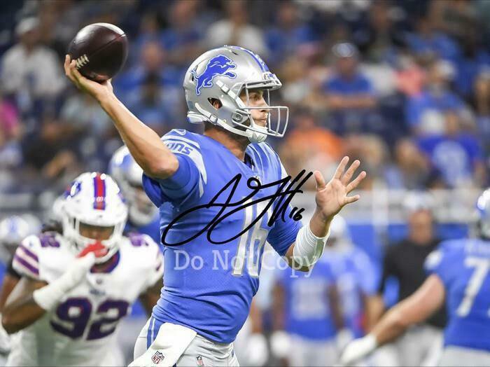 JARED GOFF SIGNED PHOTO 8X10 RP AUTO AUTOGRAPHED DETROIT LIONS