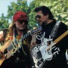 WILLIE NELSON & WAYLON JENNINGS SIGNED PHOTO 8X10 RP AUTOGRAPHED PICTURE