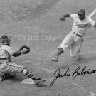 JACKIE ROBINSON SIGNED PHOTO 8X10 RP AUTOGRAPHED DODGERS