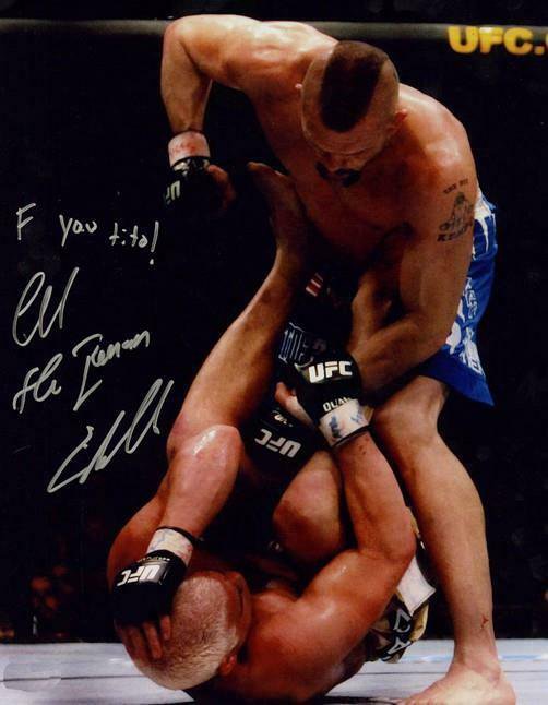 CHUCK LIDDELL SIGNED PHOTO 8X10 RP AUTOGRAPHED VS TITO WITH INSCRIPTION