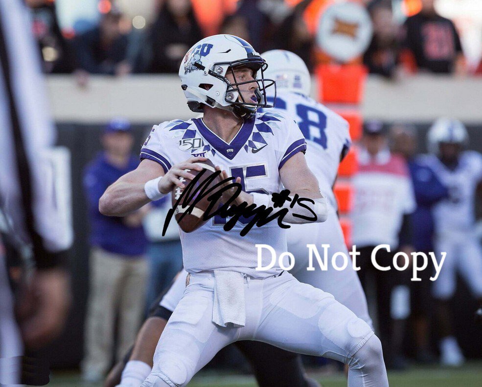 MAX DUGGAN SIGNED PHOTO 8X10 RP AUTOGRAPHED PICTURE TCU FOOTBALL