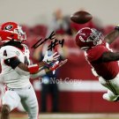 JAMES COOK SIGNED PHOTO 8X10 RP AUTOGRAPHED PICTURE GEORGIA BULLDOGS VS BAMA