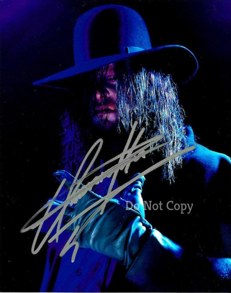 THE UNDERTAKER SIGNED PHOTO 8X10 RP AUTOGRAPH PICTURE WWE WRESTLING