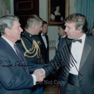 RONALD REAGAN DONALD TRUMP SIGNED PHOTO 8X10 RP AUTOGRAPHED PICTURE PRESIDENT