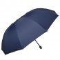 Unisex Double Compact Travel Umbrella 10 Ribs Windproof Sun Rain Canopy Auto Open Close Dark Blue