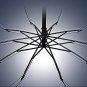 Unisex Double Compact Travel Umbrella 10 Ribs Windproof Sun Rain Canopy Auto Open Close Dark Blue