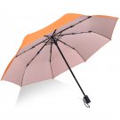 SUNNY AND RAINY DAY DUAL-USE PORTABLE MULTICOLOR UNISEX OCTA BONE METAL + FIBER Orange