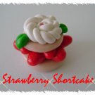 Polymer clay Strawberry Shortcake Single Bead