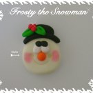 Polymer Clay Christmas Frosty the Snowman Bead