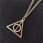 FOR Harry Potter Necklace, Triangle Round Pendant, Vintage Charm Pendant