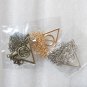 FOR Harry Potter Necklace, Triangle Round Pendant, Vintage Charm Pendant Rose gold