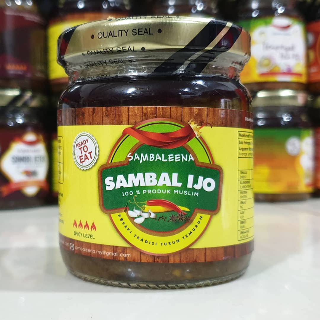 Green Chili Paste Sambal Ijo Sambaleena