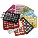 leather Metal Snap Buttons Display Board Show Jewelry fit 24pcs 18mm-20mm Button