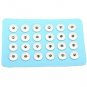 leather Metal Snap Buttons Display Board Show Jewelry fit 24pcs 18mm-20mm Button