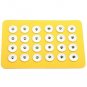 leather Metal Snap Buttons Display Board Show Jewelry fit 24pcs 18mm-20mm Button