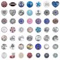 Wholesale 18mm Snaps Button Mix Rhinestone Chunk Style Diy Ginger Snaps Jewelry