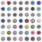 Wholesale 18mm Snaps Button Mix Rhinestone Chunk Style Diy Ginger Snaps Jewelry