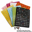 PU Leather Metal Snap Buttons Display Board Show Jewelry fit 12mm Snap Buttons