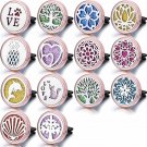 Rose Gold Car Freshener Essential Diffuser Locket Stainless Steel Aromatherapy
