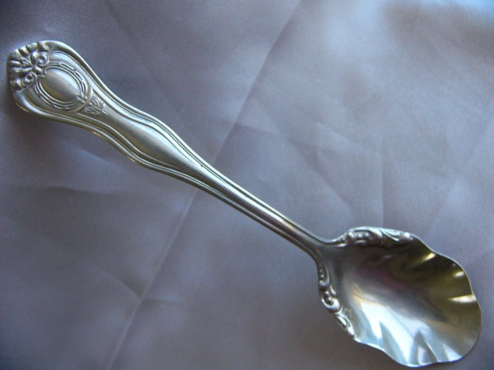 SUGAR SPOON ROGERS NICKEL SILVER circa 1917