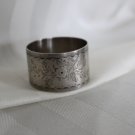 Sterling Hand Engraved NAPKIN RING circa 1875 N.G. WOOD & SON