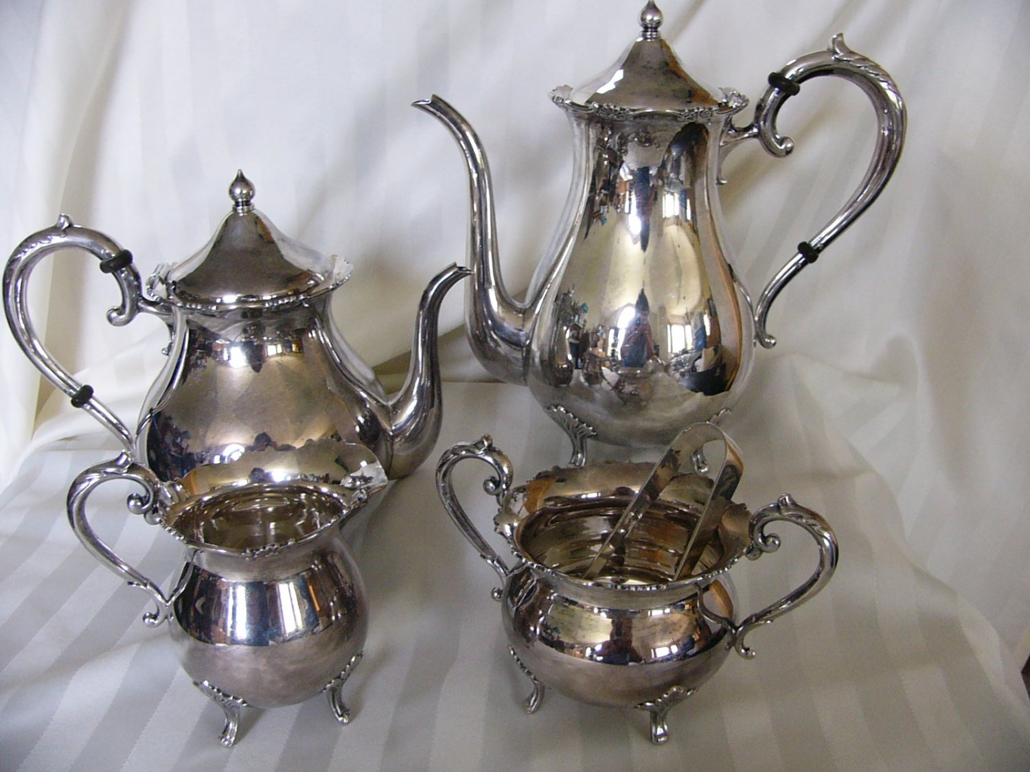 K. Uyeda 950 Sterling TEA COFFEE Set in Original Box JAPANESE No Mono