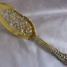 TRIANON Sterling PIERCED Gilded FISH SLICE & FORK SET by DOMINICK & HAFF 1885