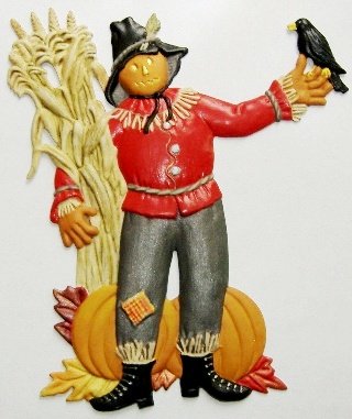 Scarecrow Ornament, Custom Hand-Painted Gifts, Decor
