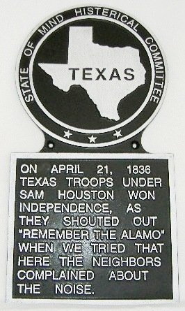 Texas State Histerical Marker V1 Large Hand Painted USA