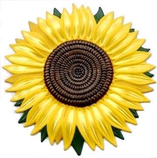 Sunflower Ornament, Personalized, Custom Hand-Painted