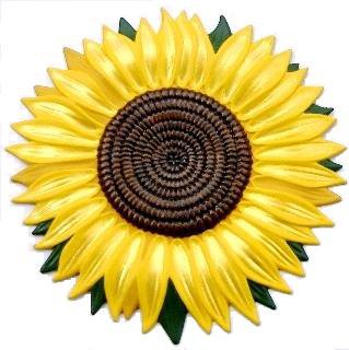 Sunflower Refrigerator Magnet, Custom Hand Painted Magnets