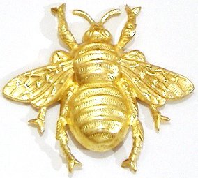Brass Bumble Bee | Refrigerator Magnet | Handpainted Magnets | Insect Magnets