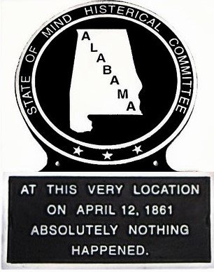 AL State Histerical Marker Small Hand Painted USA