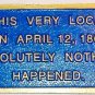 Plaque Novelty Hand Painted USA