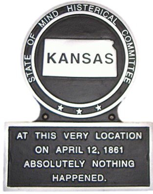 KS State Histerical Marker Small Hand Painted USA