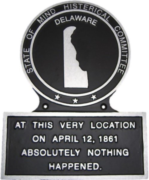 DE State Histerical Marker Small Hand Painted USA