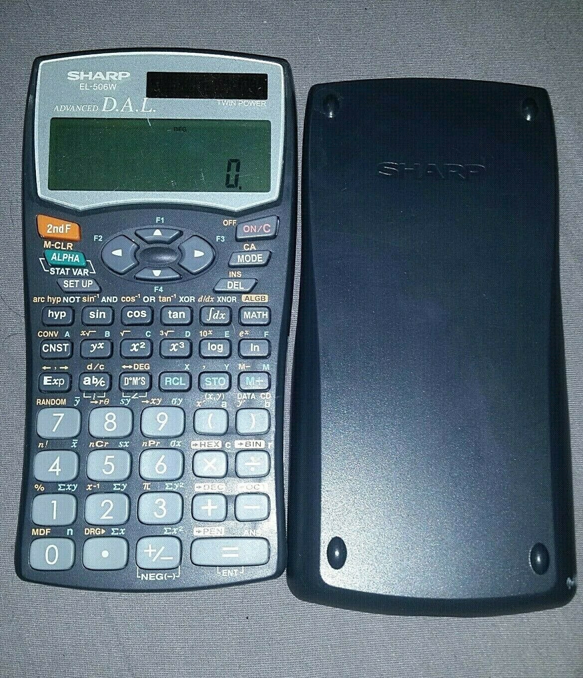 Sharp EL-506W Advanced D.A.L. Scientific Calculator With Cover Free ...